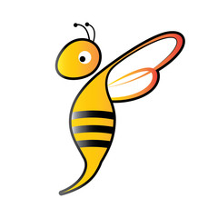 logo design of honey bee