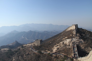 Fototapeta na wymiar Great Wall of China at the Jinshanling section.