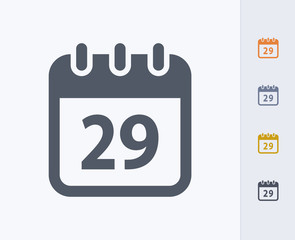 Calendar Date - Carbon Icons. A professional, pixel-aligned icon  designed on a 32 x 32 pixel grid and redesigned on a 16 x 16 pixel grid for very small sizes.