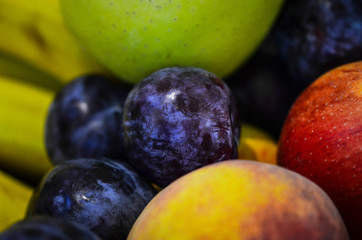 fresh fruits in the local markets on the streets of Rome