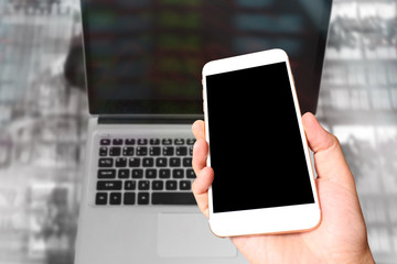  man hand holding smartphone