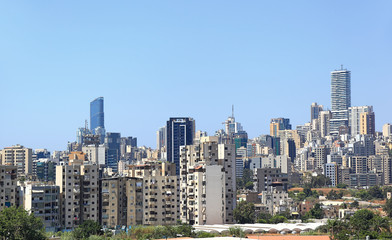 Fototapeta na wymiar Beirut skyline, Lebanon