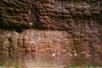 Background of old stone wall collapses/Rock texture