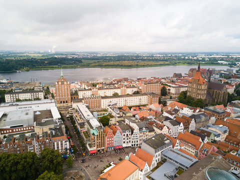 Luftbild Rostock Innenstadt