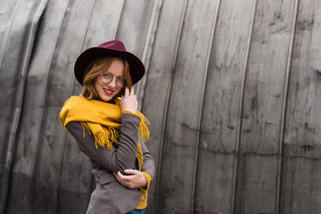 girl in hat and scarf