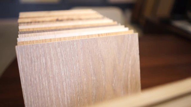 parquet board. Selection of the parquet board from the proposed samples