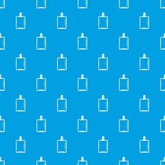 Bottle of female perfume pattern seamless blue