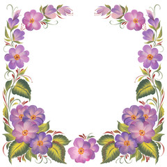 floral corner frame