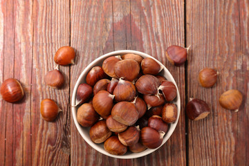 raw chestnut