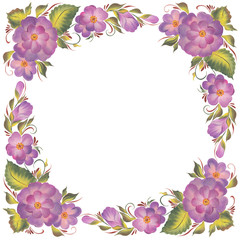 floral corner frame