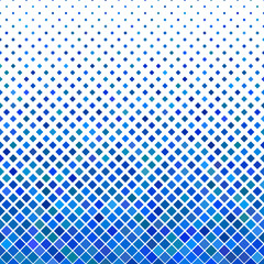 Color abstract square pattern background - geometrical vector illustration from diagonal squares in blue tones