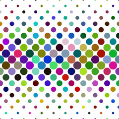 Fototapety  Tło wzór koła - abstrakcyjna geometryczna ilustracja wektorowa z kropek w kolorowych odcieniach