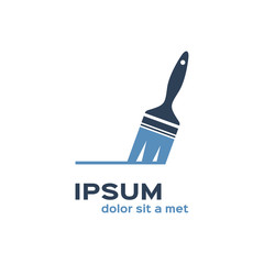 Paint brush icon, logo