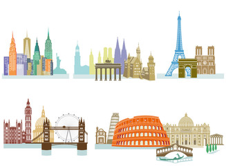 Fototapeta premium Wahrzeichen Monumente