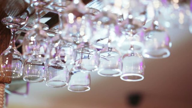 Glasses over the bar