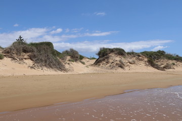 spiaggia selvaggia e deserta