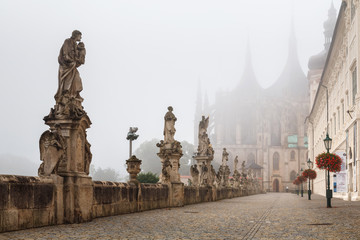 Foggy mosning In Kutna Hora