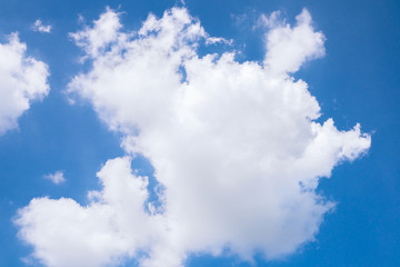 Abstract beautiful cloud in blue sky for blackground