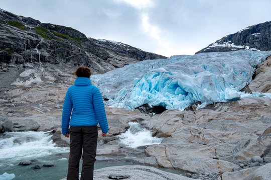 Nigardsbreen glacier in Jostedalen valley, Jostedalsbreen national park, Sogn og Fjordane, Norway