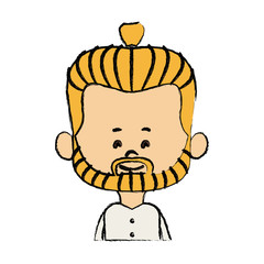 character man male portrait happy people vector illustration