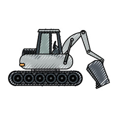 excavator vector illustration