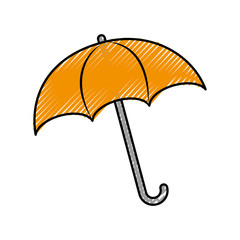 umbrella rainy season protection accessory vector illustration