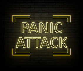 Panic attack concept.