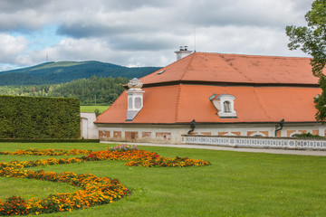 Fototapeta premium Giardino del castello di Cesky Krumlov