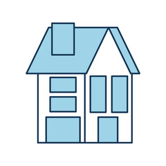 house residence property real estate architecture vector illustration