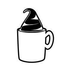 iced coffee vector illustration