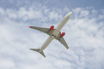 plane fly on sky