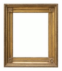 Golden frame for paintings, mirrors or photos