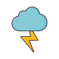cloud and thunder icon