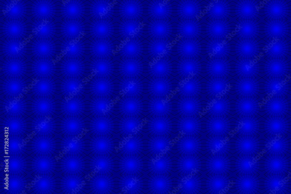 Wall mural abstract vector blue graphic circular pattern, abstract background - concentrated circular pattern