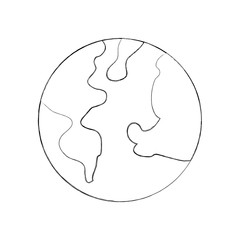 global world earth planet green ecology vector illustration