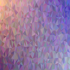 Abstract chaotic triangle pattern background - polygon vector graphic from colored triangles in purple tones