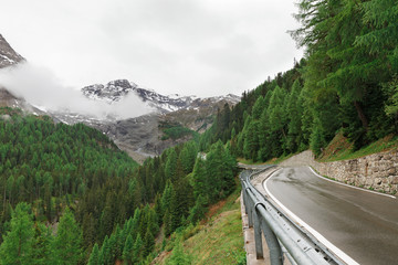 panorama of the Stelvio Pass