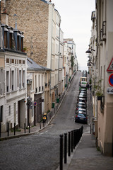 Fototapeta premium A street near Montmartre in Paris France