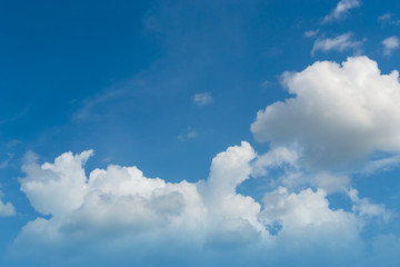 Cloud clear sky for background.