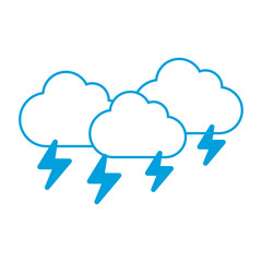 clouds and thunders icon