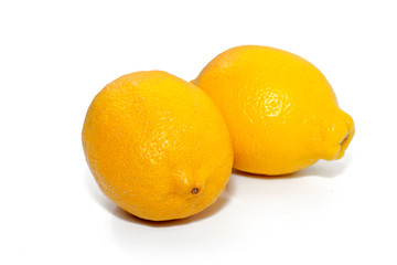 fresh lemon isolated on white background