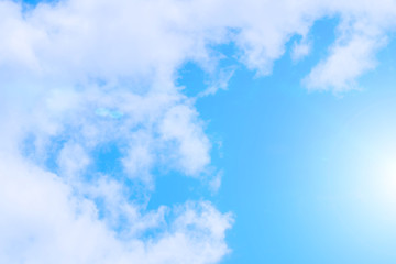 Beautiful light from the nature at sunset every day.