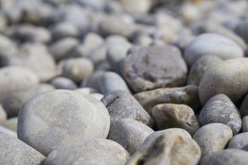  Pebbles on the beach macro