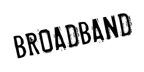 Broadband rubber stamp. Grunge design with dust scratches. Effects can be easily removed for a clean, crisp look. Color is easily changed.