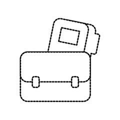 Fototapeta na wymiar business briefcase folder document office vector illustration
