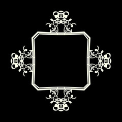 Business flourish signs and classic border of logo.