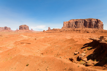 buttes rock landscape at monument valley, utah