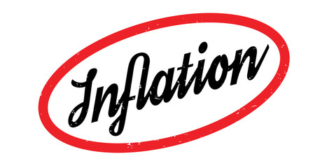 Inflation rubber stamp. Grunge design with dust scratches. Effects can be easily removed for a clean, crisp look. Color is easily changed.