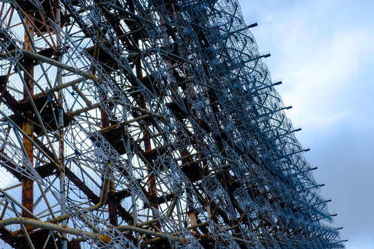 The Soviet radar DUGA 3 station close to Chernobyl and Pripyat, Ukraine