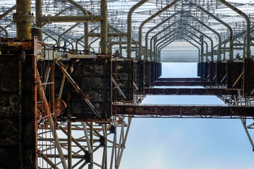 The Soviet radar DUGA 3 station close to Chernobyl and Pripyat, Ukraine